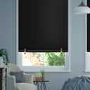 Blackout Roller Window Shades, Cordless Roller Shades, No Tools No Drill Pull Down Room Darkening Window Shades, Blackout Blinds for Bedroom Windows Home and Office (36''W x 72''H, Black)