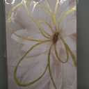 Kureful Flower Pictures Wall Decor Oil Painting 24x48 Inches Abstract Artwork for Bedroom Living Room Home Office Wall Decorations, Gold