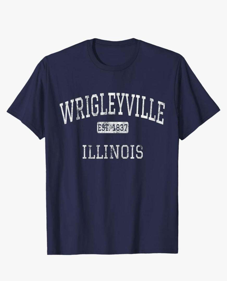 Wrigleyville Illinois Chicago IL Vintage T-Shirt, Size 3XL