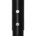 Jahof Adjustable Table Leg 22-36 inch (55-90cm), Metal Desk Leg 50/45 mm with Screws, Telescopic Furniture Leg for Tabletops, DIY Desk, RV, Home and Office (1pc, Black)