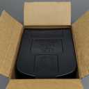 Architectural Mailboxes Parsons Rust-Proof Plastic Post Mounted Mail Box for Outside, Black, Medium Curbside Mailbox, USPS Approved for Residential Delivery