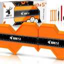 JOREST Connectable Contour Gauge (10+5 Inch), Gifts Ideas for Men Dad Handyman Husband Him, Shape Profile Duplicator with Lock, Outline Angle Measuring Tool, Template tool, Tile Flooring, Scribe Edge