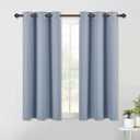 NICETOWN Blackout Window Curtains 60 inch Length 2 Panels, 34 x 60 Inch, Vintage Blue, Grommet Top Room Darkening Thermal Insulated Solid Vertical Drapes for Bedroom/Kid Room