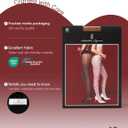 LABELLA 40D Heart Patterned Tights,Semi-Opaque Pantyhose With 3D Heart Design,Holds Shape Perfectly (Beige, M)