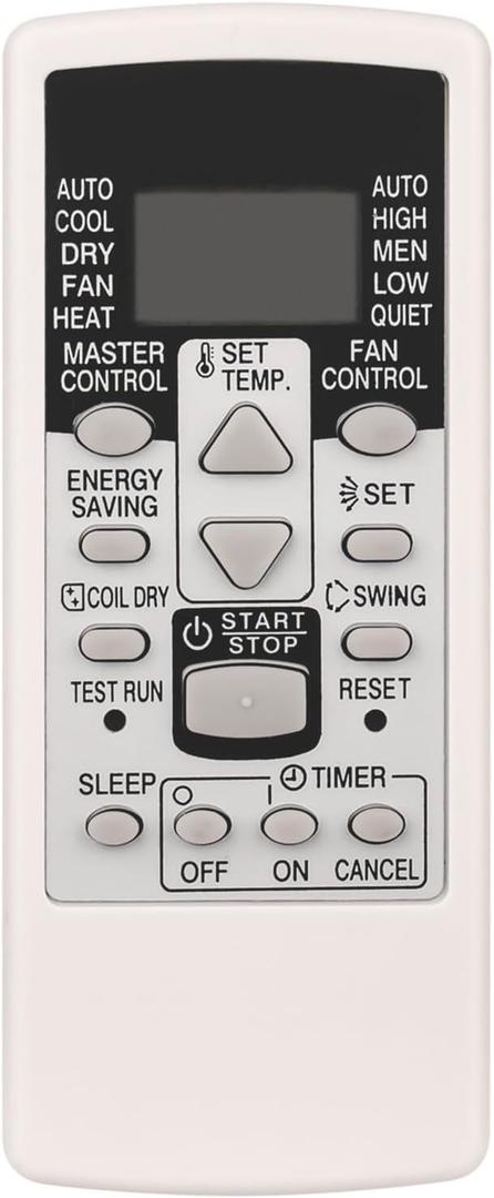 2 x AR-RCD1C New Replacement Remote Control fit for Fujitsu Air Conditioner AR-RCG2J AR-RCE1E AR-RCD1E AR-RCE1C AR-RCC2J