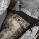 Washable Hallway Runner Rug 3x14: Non Slip Runner Rugs with Rubber Backing Soft Kitchen Rug Farmhouse Distressed Carpet Runner for Living Room Bedroom Bathroom (Black, 3X14)