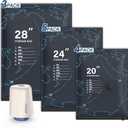 12 Pack Travel Vacuum Bags with Rechargeable USB-C Pump, Compression Space Saver Bags for Luggage & Suitcase, Pack More Clothing for Flight & Cruise Essentials (3 Sizes S/M/L)