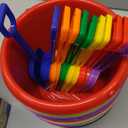 12 Pack Sand Buckets and Shovels for Kids 7.48 Inches | Beach and Sand Toys at The Beach | Use for Sand Molds at The Sandbox -12 Pail and 12 Shovel Set