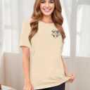 Tewmeu Flourish and Blotts Shirt Book Graphic Tees for Women Magical Wizard Costume Tops (Beige, S)