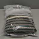 PURE ERA Jersey Knit Duvet Cover Set 100% T-Shirt Heather Cotton Super Soft Comfy Classic Striped Design, with Zipper Closure, Forest Green Stripe, Queen