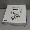 DEWENWILS 25Ft Outdoor Extension Cord Multiple Outlets, Evenly Spaced 3 Outlets Plugs with Safety Cover, 16/3 SJTW Weatherproof Wire for Outdoor String Lights and Holiday Decorations (Green)