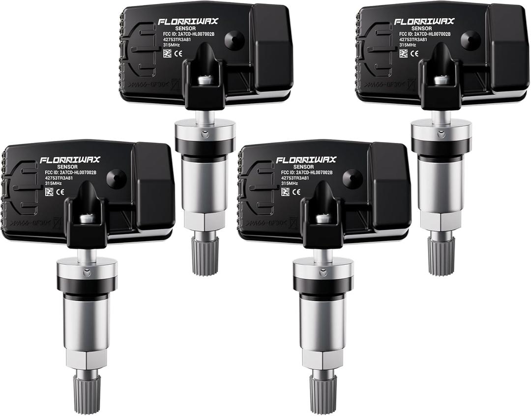 TPMS Sensor 315MHz Tire Pressure Monitoring Sensor Compatible with Honda Civic CR-Z Element Fit Insight Odyssey, Acura CSX. OE Replacement # 42753SNAA81,42753SNAA83,42753TR3A81 (4Pcs)