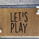Mini Playhouse Doormat Let's Play - Kids Welcome Mat Clubhouse Door Mat Small Treehouse Outdoor Gift for Kids Playhouse Decor Welcome Home Floor Holiday Decor 16"X24"