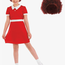 Fun Shack Annie Kids Costume - Orphan Movie Costume for Girls , Size L