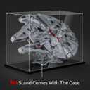 Display Case for Lego 75192 Millennium Falcon, 34.64x15.35x22.83 (88x39x58cm), Protect Your Collectibles from Dust with a Clear Showcase