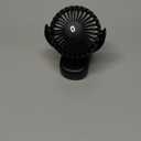 SWEETFULL Stroller Fan with Clip - Portable Mini Clip on Fan, 3 Speeds, 11Hrs Cooling, Cute Small Personal Desk Cooler for Baby Essentials, Bike Accessories, Car Seat, Umbrella, Carrier - Black
