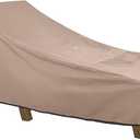 ULTCOVER Waterproof Patio Lounge Chair Cover Heavy Duty Outdoor Chaise Lounge Covers 1Pack - 64L x 28W x 30H inch