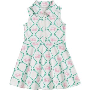 Toddler Baby Girl Baseball Outfit Girls Lapel Collar A Line Dress Spring Summer Sleeveless Tank Dresses Clothes (5-6 Years)