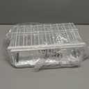 Magnetic Dryer Ball Holder and Magnetic Hanger Holder for Laundry Room Organization and Storage, Magnetic Lint Bin for Laundry Room, Iron Basket Dryer Ball Container for Laundry Room Storage (White)