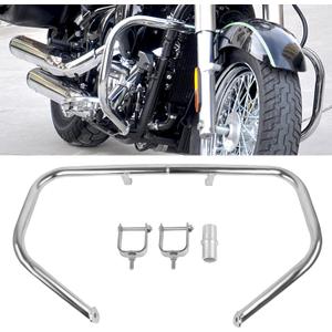 Worldmotop Highway Crash Bar Engine Guard Compatible with Kawasaki Vulcan VN900 Classic 2006-2023 & VN 900 Classic LT 2006-2022 (Chrome)