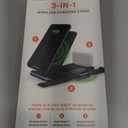iLive 3-in-1 Wireless Charging Stand Black