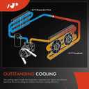 A-Premium Rear AC Evaporator Core Compatible with Ford E-150 Club Wagon/E-150 Econoline/E-150 Econoline Club Wagon/E-250 Econoline/E-350 Econoline Club Wagon/E-350 Club Wagon/E-350 Econoline