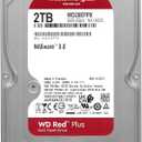 Western Digital 2TB WD Red Plus NAS Internal Hard Drive HDD - 5400 RPM, SATA 6 Gb/s, CMR, 64 MB Cache, 3.5" -WD20EFPX