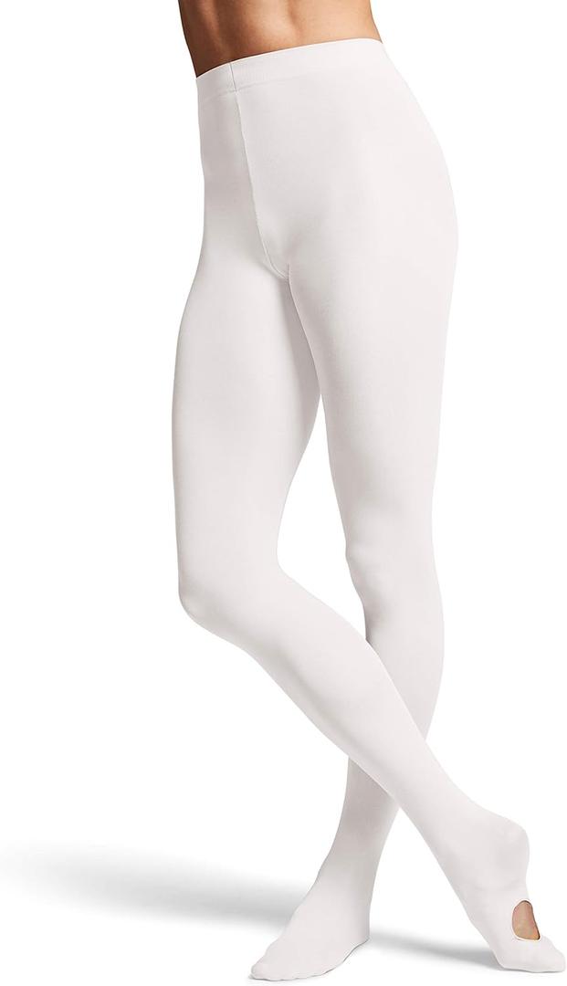 BLOCH Women's Ladies contoursoft adaptatoe Tights (Small, White)