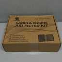 Engine Air Filter&Cabin Air Filter Combo Pack-Compatible with Jeep Grand Cherokee 2022 2023 2024 2025,Grand Cherokee L 2021-2025 NOT compatible with Grand Cherokee 2021 &Cherokee WK 2022