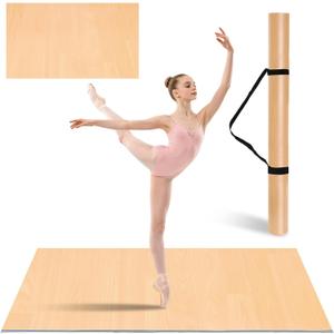 Generic 4Ft x 6Ft Marley Dance Floor, Portable Non-Slip PVC Mat for Ballet, Jazz & Pop Dance, Ideal for Home & Dance Schools