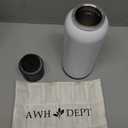 22oz Breastmilk Cooler and Baby Bottle – Reusable Container & Ice Pack Combo that Cools On-the-Go 14+ Hours - Easy to Use w/ Wide Neck Breast Pumps and Replaces Breastmilk Pitcher /Feeder (Soft White)