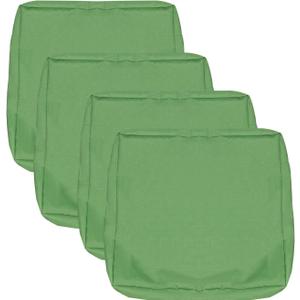 Patio Seat Cushion Covers, Washable Slip Covers Replacement, Waterproof Outdoor Furniture Chair Cushion Pillow Seat Cover for Couch, Garden, Sofa, Olive Green, 24"24"4"(4 Covers Only) (24"24"4" thick(4 covers))