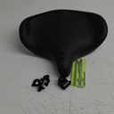 Oversized Bike Seat for Men & Women Comfort, Extra Wide Bicycle Seat Cushion, Comfortable Wing Padded, Large Replacement Saddle for Peloton, Stationary Exercise Bike, Ebike, Cruiser, City Bike (Black)
