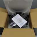 DOOOB Ceramic Cat Water Fountain, 2.1L/71oz Ceramic Cat Fountain, Automatic Ceramic Water Fountain for Cats, Pet Water Fountain with Ultra-Quiet Pump and 3 Filters & 3 Sponges (Black)