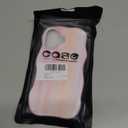 LSL Case for iPhone 16, Cute Pink Stripes Striped Pattern Case for Women Girls Curly Wave Edge Girly Trendy Bold Protective Phone Cover