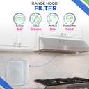 Bagean Stove Hood Vent Filter 11.8" x 17.35" BPS1FA36 Compatible with Broan Range Hood Filter Replacement - Fit's Allure Range Overhead Aluminum Screen - Blocks Grease & Filters Over Oven Air (1-Pack)