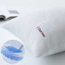 MIULEE Outdoor Pillows Set of 4 18x18 Waterproof Throw Pillow Inserts, Decorative Water Resistant Pillow Cushion for Patio and Garden