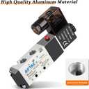 Pneumatic Solenoid Valve 1/4" NPT AirTAC 4V210-08 DC12V Single Coil Pilot-Operated Electric 2 Position 5 Way Connection Type Junction Box