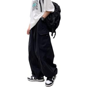 Gothic Harajuku Cargo Pants Y2K Women Wide Leg Joggers Hippie Streetwear Loose Baggy Trousers