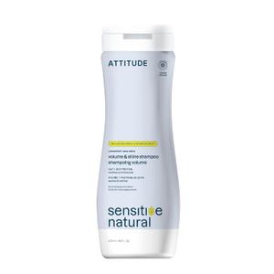 ATTITUDE Hair Shampoo for Sensitive Dry Scalp, EWG Verified, Soothing Oat, For Thin Hair, Naturally Derived Ingredients, Vegan and Plant-Based, Volume and Shine, Unscented, 16 Fl Oz
