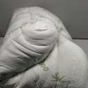 Ultra Soft Queen Size Mattress Topper - Viscose Made from Bamboo Pillow Top Mattress Pad for Back Pain Relief - Naturally Cooling for Hot Sleepers, Green