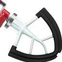 Flex Edge Beater for KitchenAid 4.5/5 QT Tilt Head Stand Mixer Fits 4.5-5 Quart Bowls,With Silicone Edges For Kitchen Aid Accessories and Attachments,Black