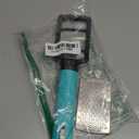 CALA Silky Glide Pro Callus Remover Foot File (Aqua), Stainless Steel Micro-File with Wide Surface for Wet or Dry Skin, Soft Grip Handle for Comfort & Control, Reusable Travel Tool