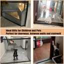 Mesh Dog Gates for Pets, Magic Pet Gate for The House, Portable Puppy Safety Fence Guard for Stairs and Doorways, Easy Install Anywhere, 50" W x 30" H, 8 Hooks