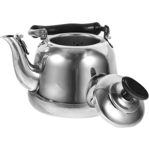SOLUSTRE Stainless Steel Whistling Tea Kettle for Stovetop 1L Compact Boiling Kettle with Handle Easy Storage Wide Mouth Lid for Quick Cleaning Home Kitchen