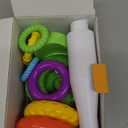 Move2Play Stacking Toy, Includes 7 Unique Rings, Montessori Development, Baby Toy, Gift for 1 Year Old Boys & Girls, Ages 0-6+, 9, 10, 12, 18+ Months (Turtle Stacker)