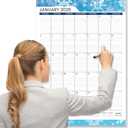 SUNEE 2026 Wall Calendar Large 22.75"x15.5", 21 Month Calendar (Ends June 2027), Vertical Extra Large, Seasons Color (Seasonal)