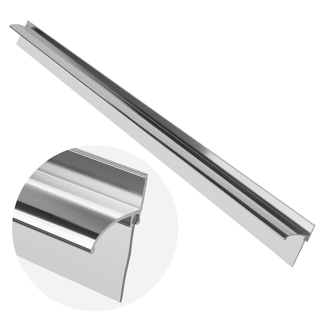 Shower Door Bottom Deflector Replacement with Vinyl Sweep for Framed Glass Bathroom Door Parts, 32 Shower Door Drip Rail, Shower Door Water Deflector