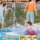 Spring Water Slip and Water Slide, 22ft *2 Lanes Slip Water Slides for Kids Backyards Ages 5-8 8-12 with Sprinkler and Inflatable Bodyboards, Summer Water Fun Toy for Outdoor Lawn Games Play