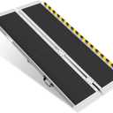 5FT Portable Wheelchair Ramp, Non-Slip Aluminum Folding Handicap Ramp, 600 LBS Capacity Door Threshold Ramps for Home Steps, Scooter Ramp for Car, Doorways, Curbs, Stairs, Cart, Wheel Chair Steps